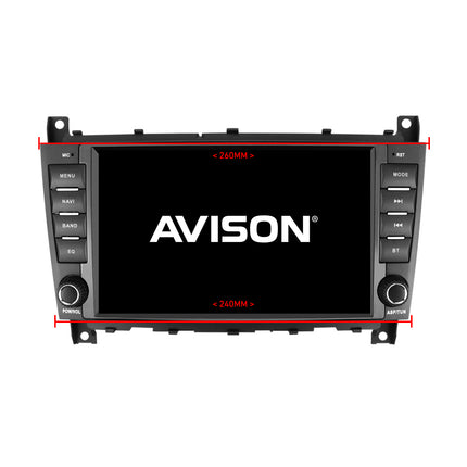 Navigation pour Mercedes W203 W209 CLS CLK | Carplay | Android | DAB | Bluetooth