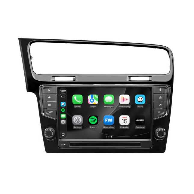 Système de navigation pour VW Golf 7 | CarPlay | Android | DAB+ | Bluetooth | Noir
