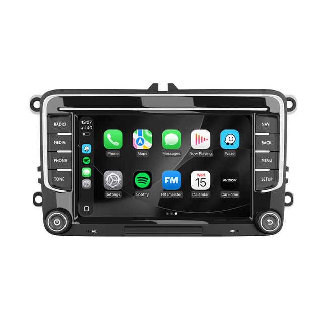CarPlay & Android Navigation pour VW Seat & Skoda 7" | 64 GB | DAB | 8 CORE