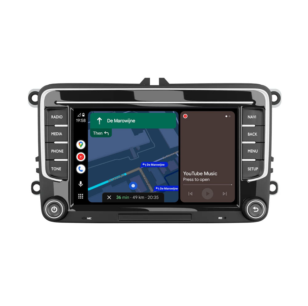 Autoradio Apple CarPlay & Android Auto pour VW, Seat & Skoda - 7" QLED, DAB+, 64GB, GPS - AVN-R570