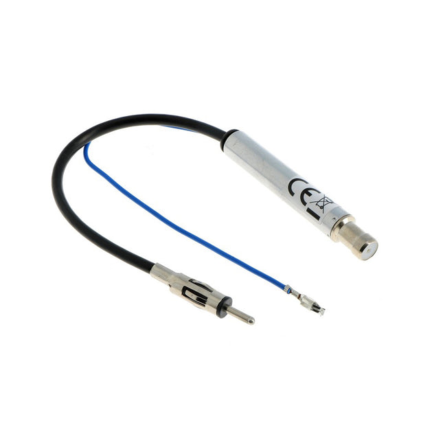 Adaptateur d'antenne fantôme ISO (F) à DIN (M) 12V