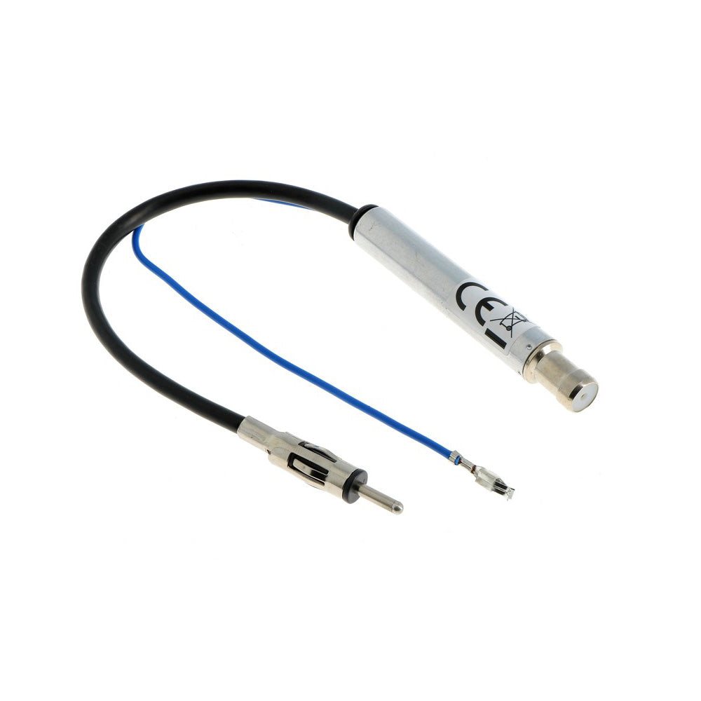 Adaptateur Antenne ISO Avec Alimentation Fantôme Tomzz Audio - Compatible Audi VW Seat Skoda Jusqu'à 2005