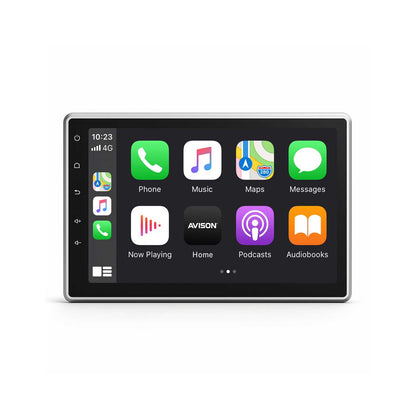 Autoradio universel 1-DIN avec écran QLED de 10,1 pouces | CarPlay | Android Auto | Bluetooth | Linux