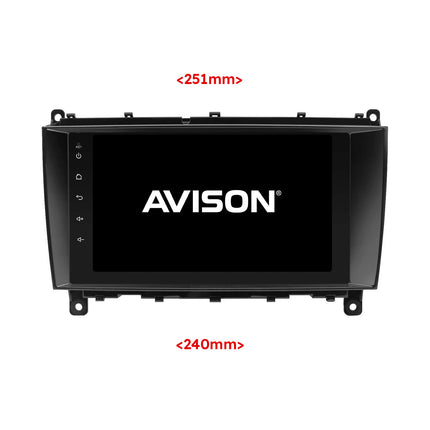 Navigation pour Mercedes CLK 2003-2009 | Carplay | Android | DAB+ | Bluetooth | WIFI
