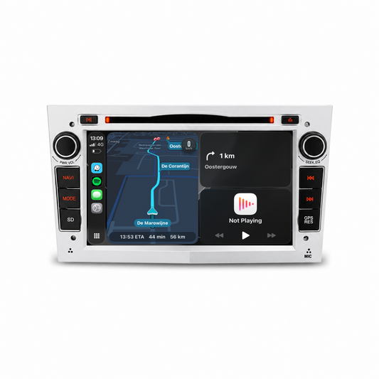 Navigation pour Opel Silver 7" | Carplay | Android | DAB+ | Bluetooth | WIFI | CD