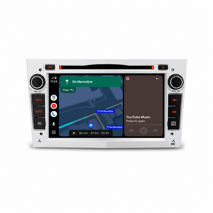 Navigation pour Opel Silver 7" | Carplay | Android | DAB+ | Bluetooth | WIFI | CD