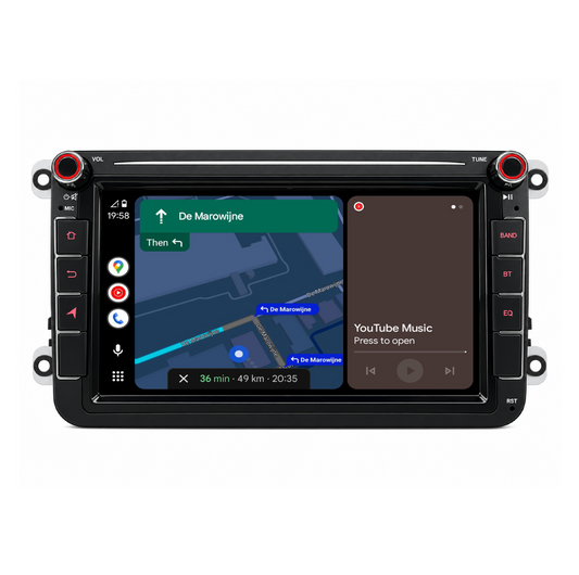 Navigation pour VW Seat et Skoda 8 pouces | Carplay | Android | DAB+ | Bluetooth | Wi-Fi | AVN-R522