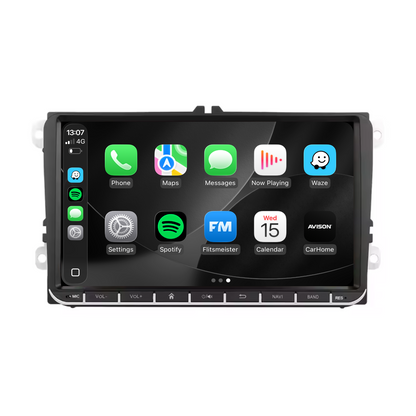 Navigation pour VW Seat et Skoda 9 pouces | Carplay | Android | DAB+ | Bluetooth | Wi-Fi | AVN-R591