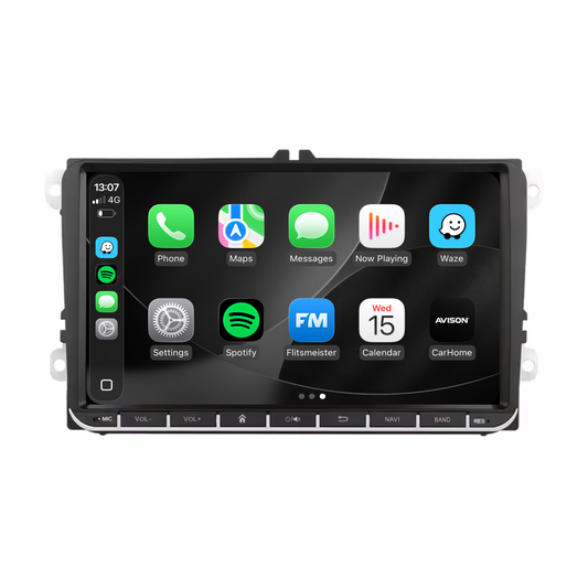 Navigation pour VW Seat et Skoda 9 pouces | Carplay | Android | DAB+ | Bluetooth | Wi-Fi | AVN-R591