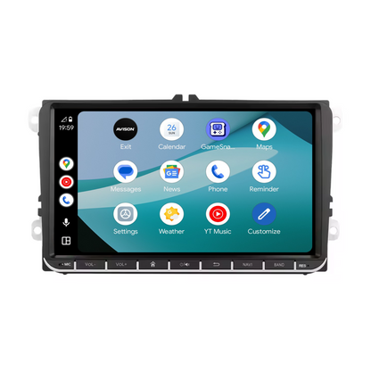 Navigation pour VW Seat et Skoda 9 pouces | Carplay | Android | DAB+ | Bluetooth | Wi-Fi | AVN-R591
