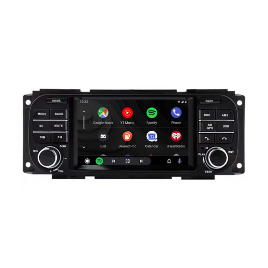 Navigation pour Jeep Grand Cherokee 2002-2006 | CarPlay | Android Auto | WIFI | Bluetooth | QLED