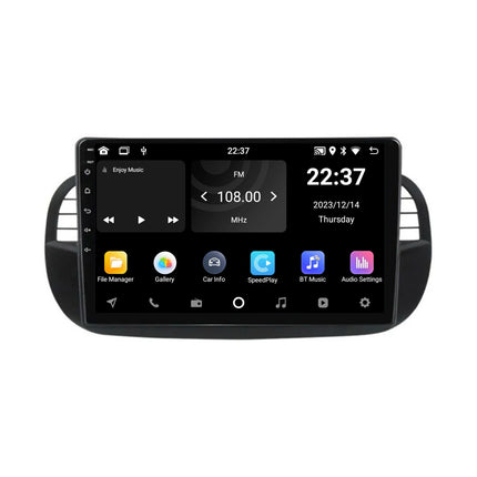 Navigation pour Fiat 500 | Touche complète | Carplay | Android | DAB | Bluetooth | Noir | Xr4