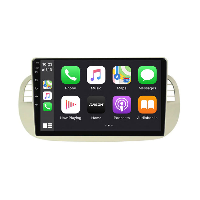 Navigation pour Fiat 500 | Full Touch | Carplay | Android | DAB | Bluetooth | Blanc | XR4