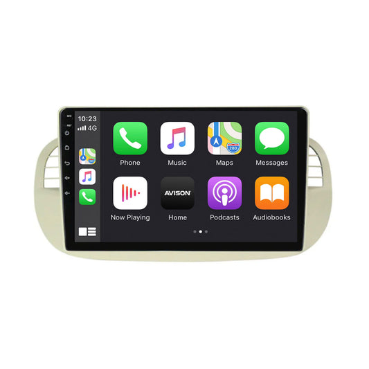 Navigation pour Fiat 500 | Full Touch | Carplay | Android | DAB | Bluetooth | Blanc | XR4