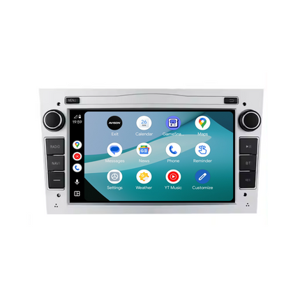 Navigation pour Opel Silver 7" | Carplay | Android | DAB+ | Bluetooth | 32Go