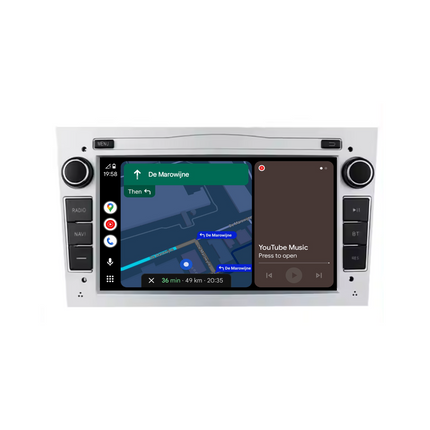 Navigation pour Opel Silver 7" | Carplay | Android | DAB+ | Bluetooth | 32Go