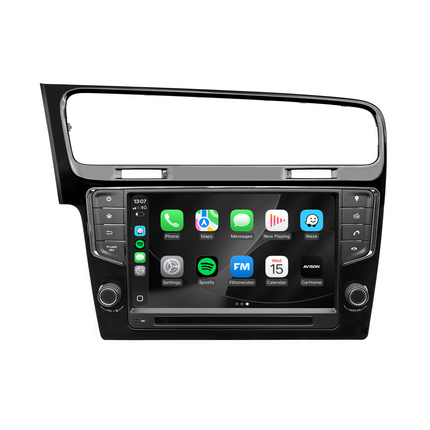 Système de navigation pour VW Golf 7 | CarPlay | Android | DAB+ | Bluetooth | Noir