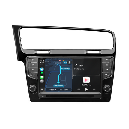 Système de navigation pour VW Golf 7 | CarPlay | Android | DAB+ | Bluetooth | Noir