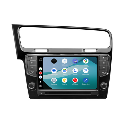 Système de navigation pour VW Golf 7 | CarPlay | Android | DAB+ | Bluetooth | Noir