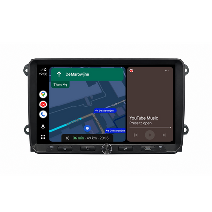 Autoradio navigation QLED 9" pour VW, Seat & Skoda - CarPlay sans fil & Android Auto - AVN-R599
