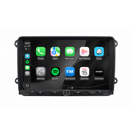Autoradio navigation QLED 9" pour VW, Seat & Skoda - CarPlay sans fil & Android Auto - AVN-R599