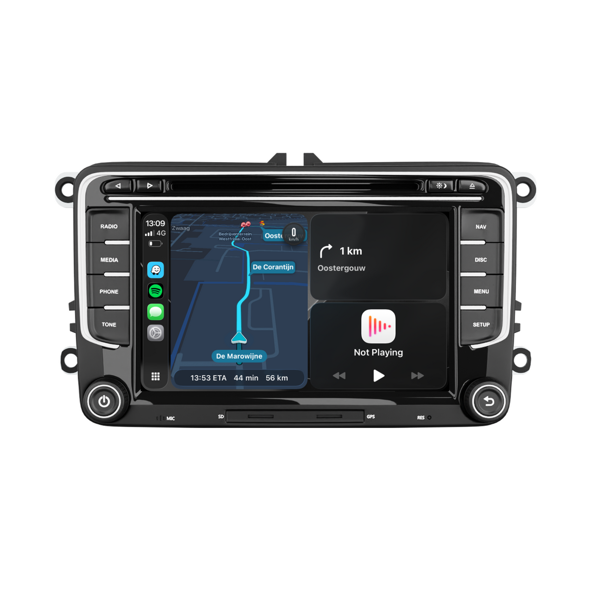 Navigation pour VW Seat & Skoda 7" | Carplay | Android | WIFI | DAB+ | 128GB