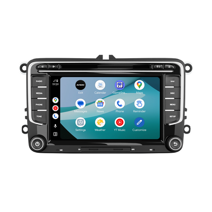 Navigation pour VW Seat & Skoda 7" | Carplay Wireless | Android Auto | DAB+ | 64 GB