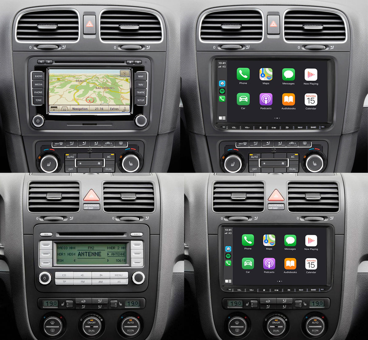 Navigation pour VW Seat & Skoda 9" | Carplay Wireless | Android Auto | DAB+ | Android | 64 GB