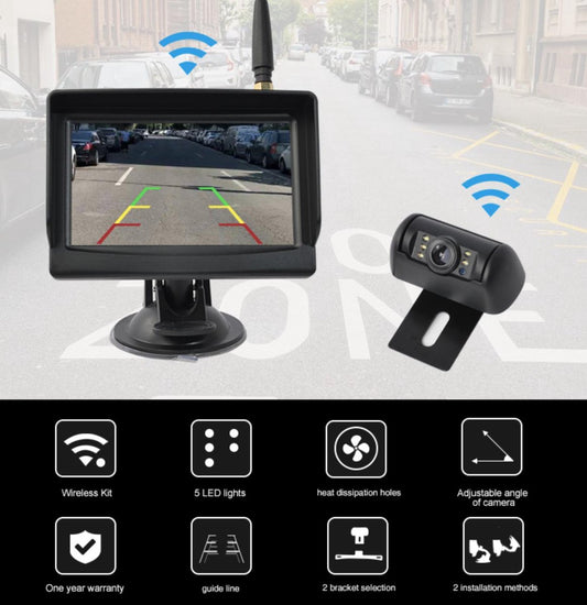 Set de caméras de recul sans fil | Voiture | Caravane | SUV | Universel | 10M
